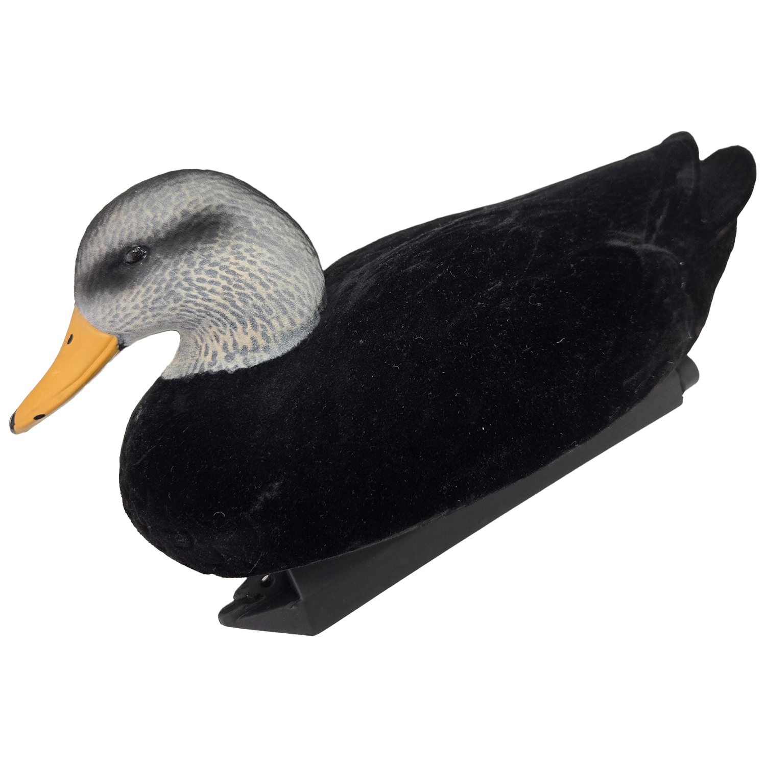 SQ352 HDPE Flocking Black Duck Decoy