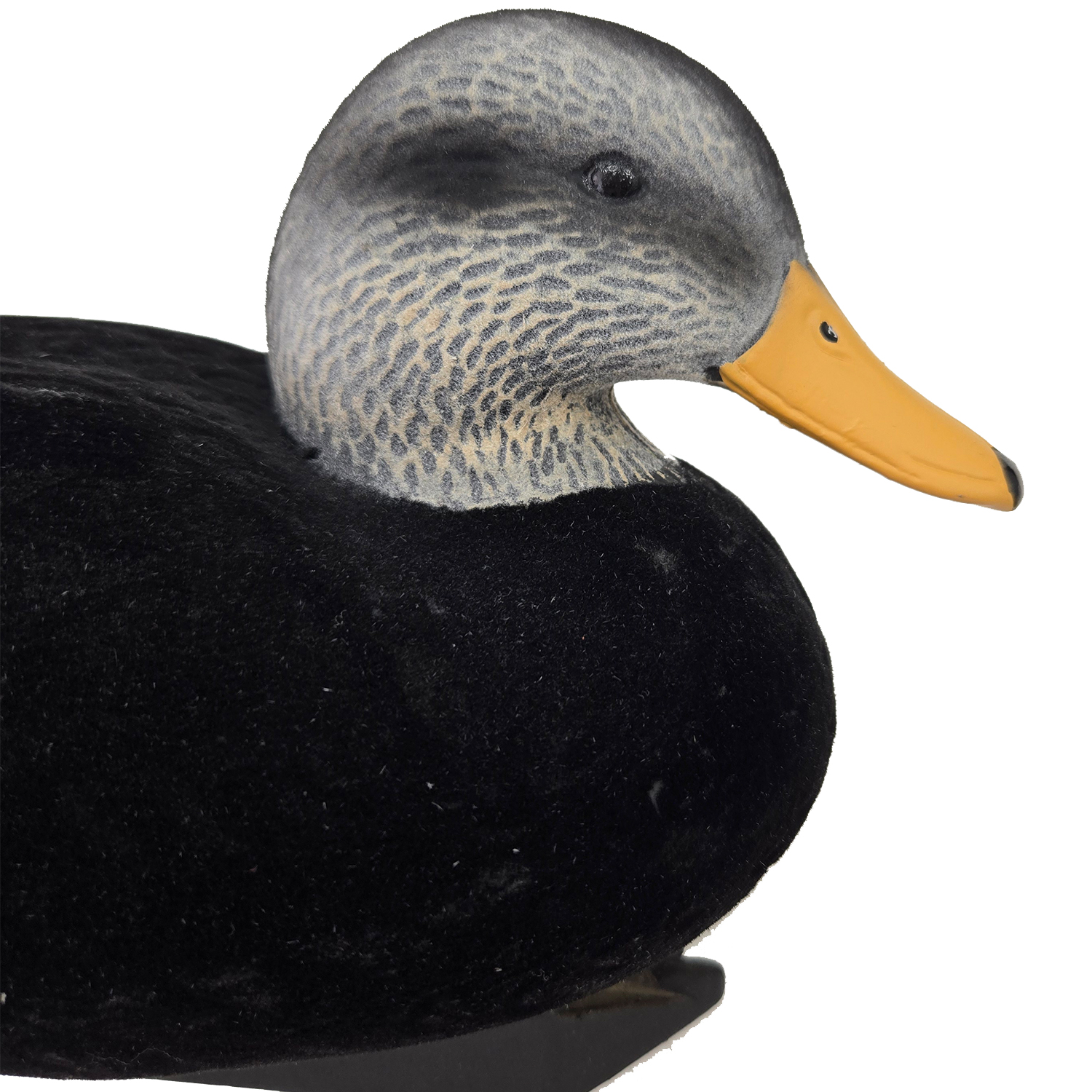 SQ352 HDPE Flocking Black Duck Decoy