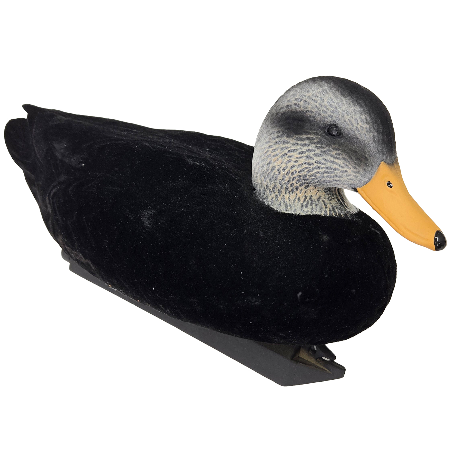SQ352 HDPE Flocking Black Duck Decoy