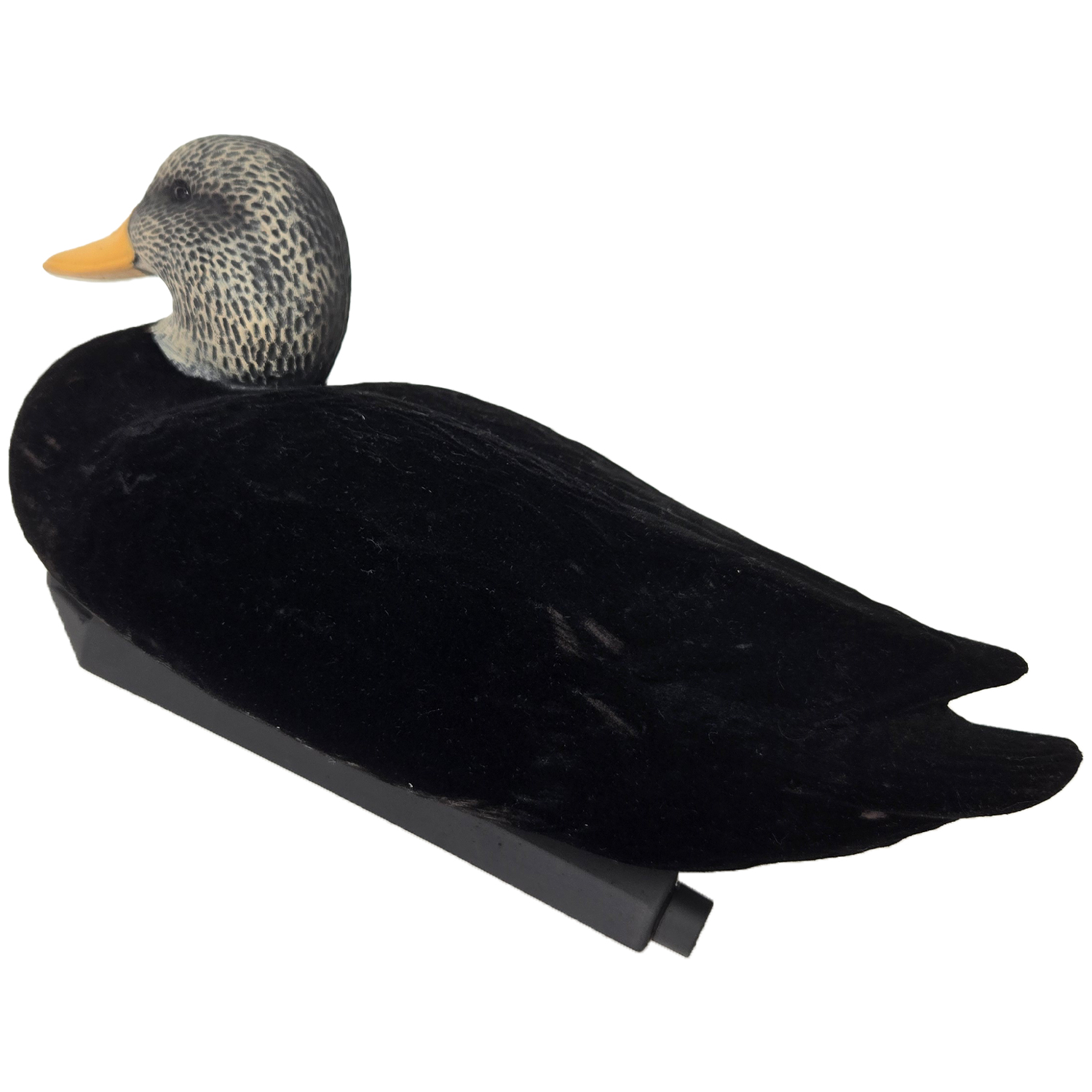SQ352 HDPE Flocking Black Duck Decoy