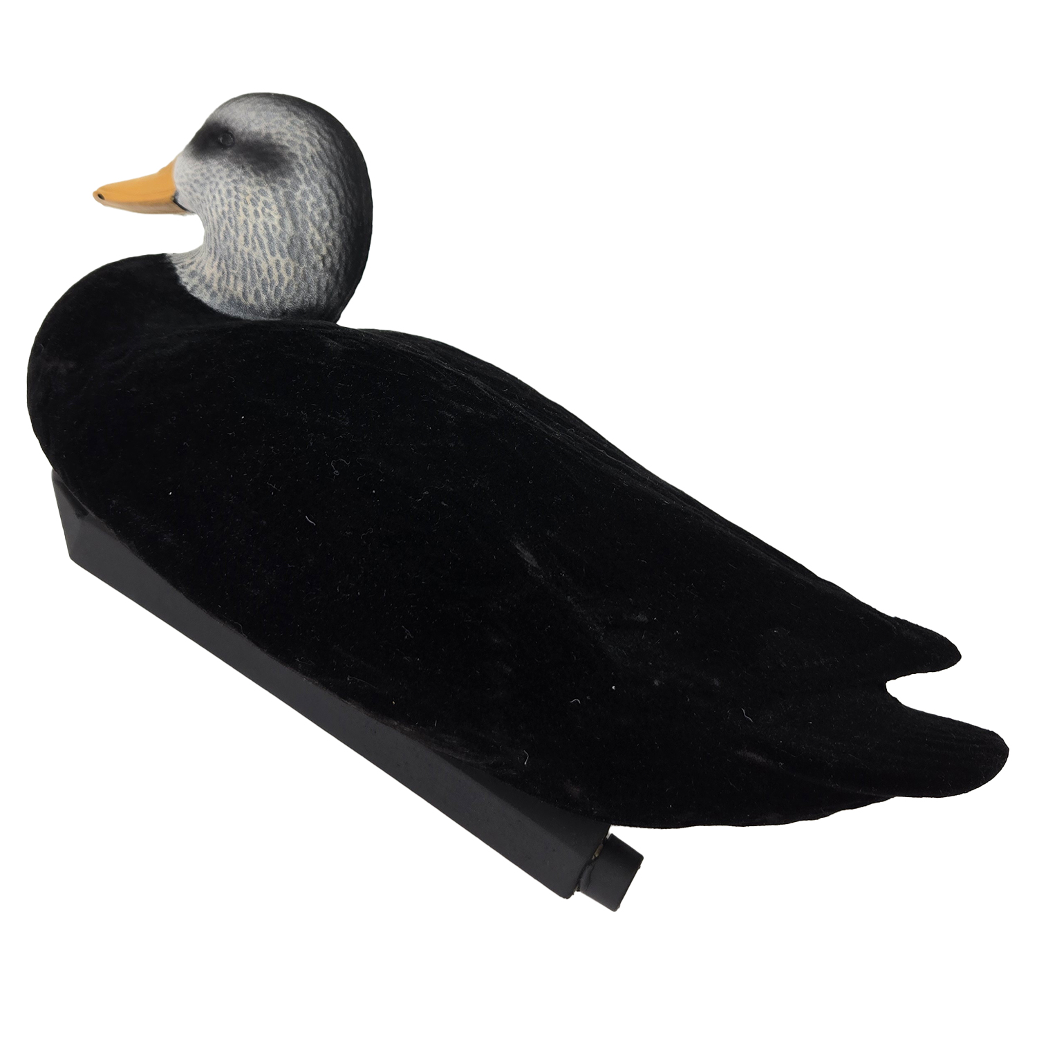 SQ352 HDPE Flocking Black Duck Decoy