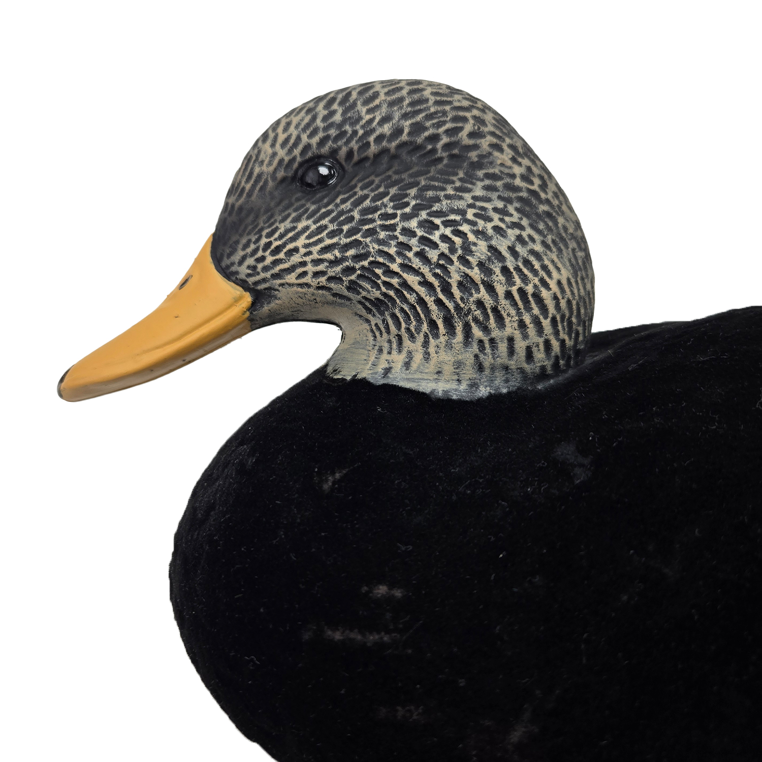 SQ352 HDPE Flocking Black Duck Decoy